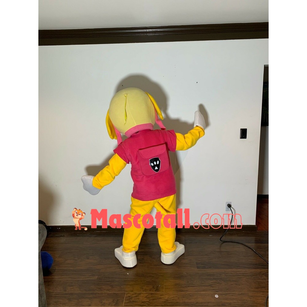 Vivid Pink Paw Patrol Skye Mascot Cartoon Costume