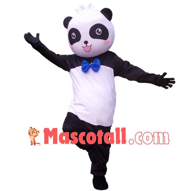 Active Lively Cartoon Panda Mascot Costume