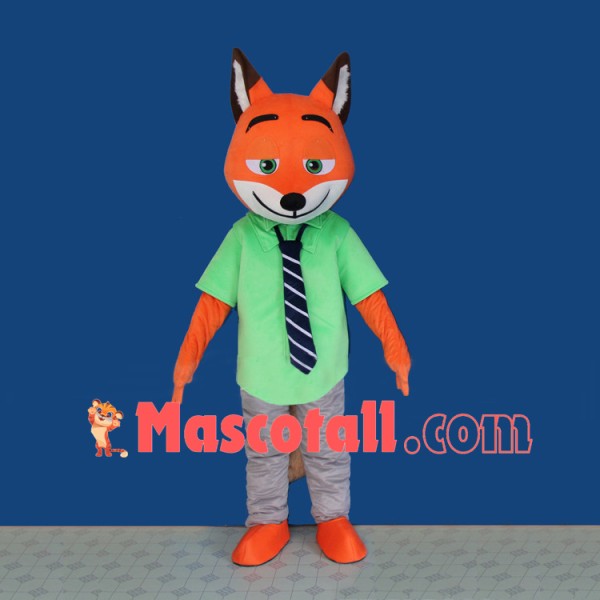 Nick Fox of The Zoo City Mascot Cartoon Costume