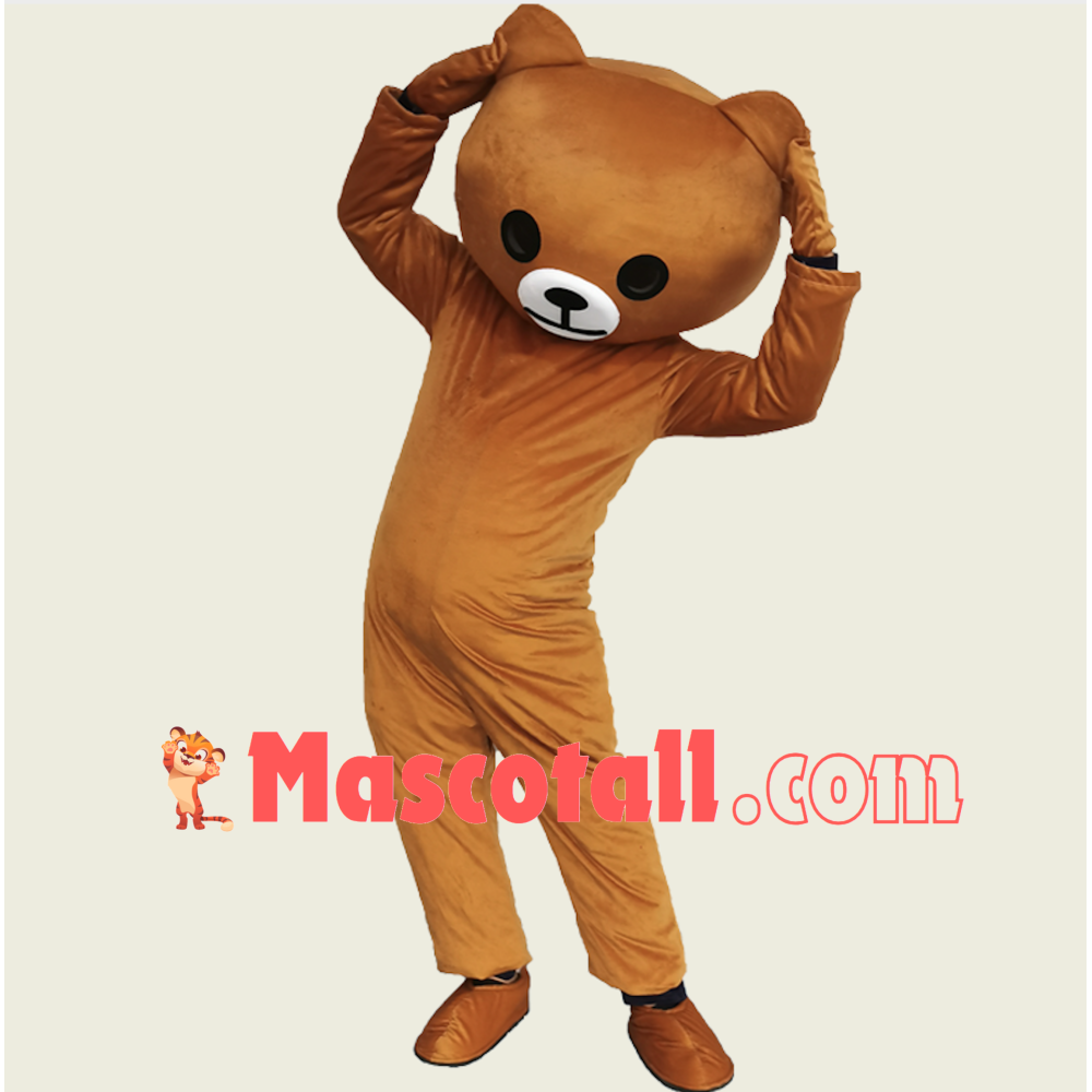 Lifesome Interesting Cartoon Brown Bear Mascot Costume
