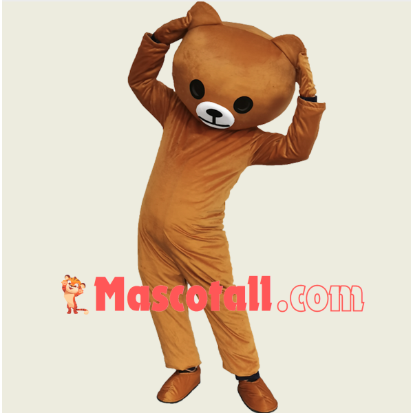 Lifesome Interesting Cartoon Brown Bear Mascot Costume