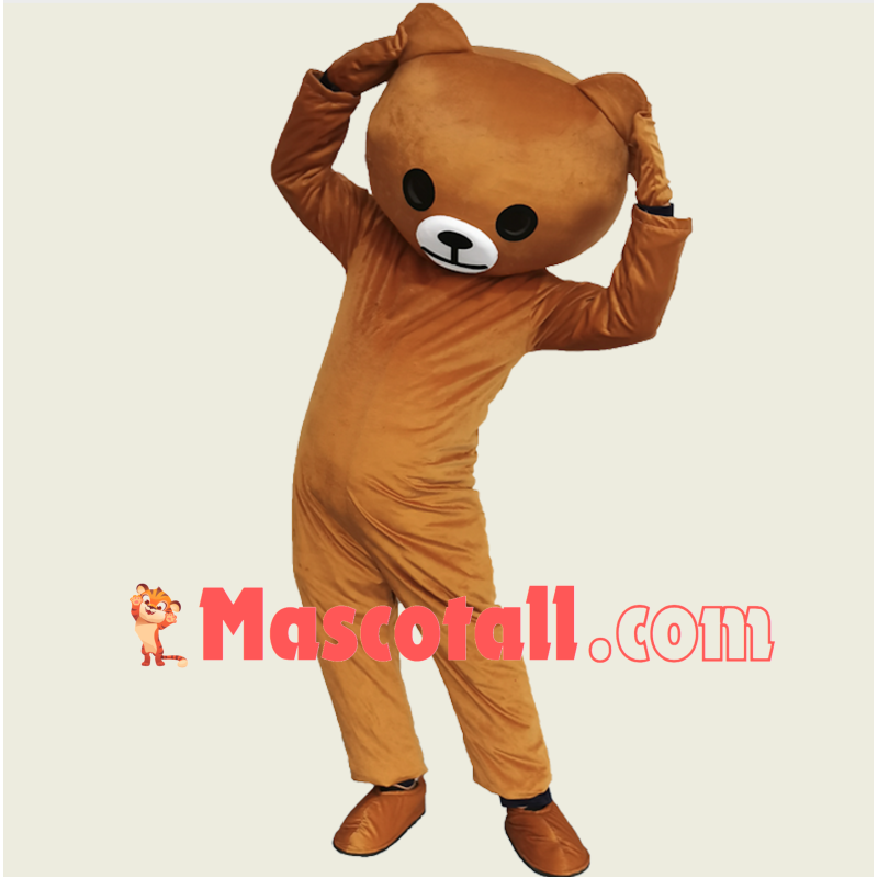Lifesome Interesting Cartoon Brown Bear Mascot Costume