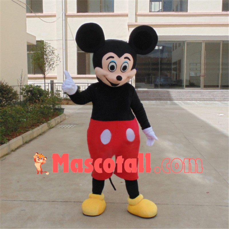 Mickey In Red Shorts Mascot Cartoon Costume