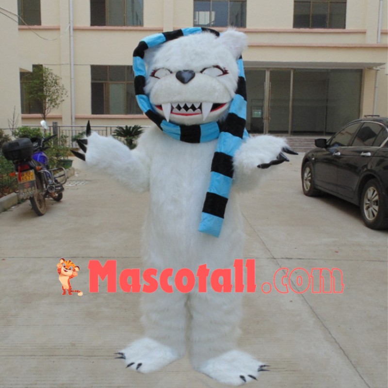 Horrible Long-haired Violent Bear Mascot Costume