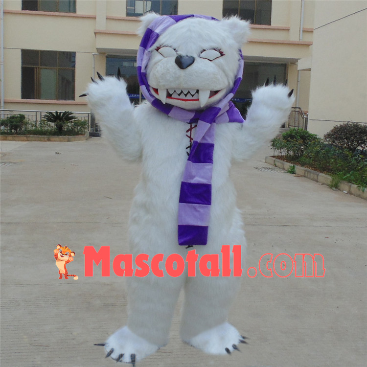 Horrible Long-haired Violent Bear Mascot Costume