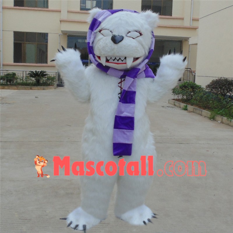 Horrible Long-haired Violent Bear Mascot Costume