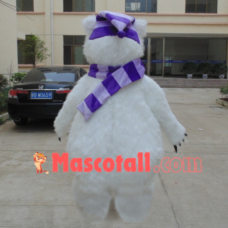 Horrible Long-haired Violent Bear Mascot Costume