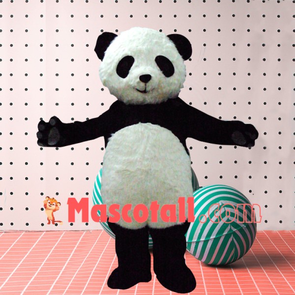 Soft Short Plush Cozy Panda Mascot Costume