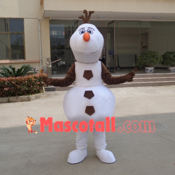 The Optimistic Snowman Olaf Mascot Costume