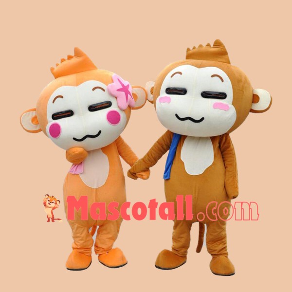 Lovable Cartoon YoCi Monkey Mascot Costume