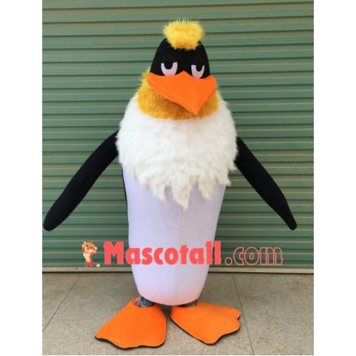 Penguin With Thick Neck Hair Mascot Costume