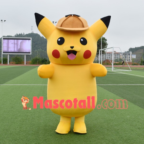 Detective Pikachu Mascot Costume for Adult