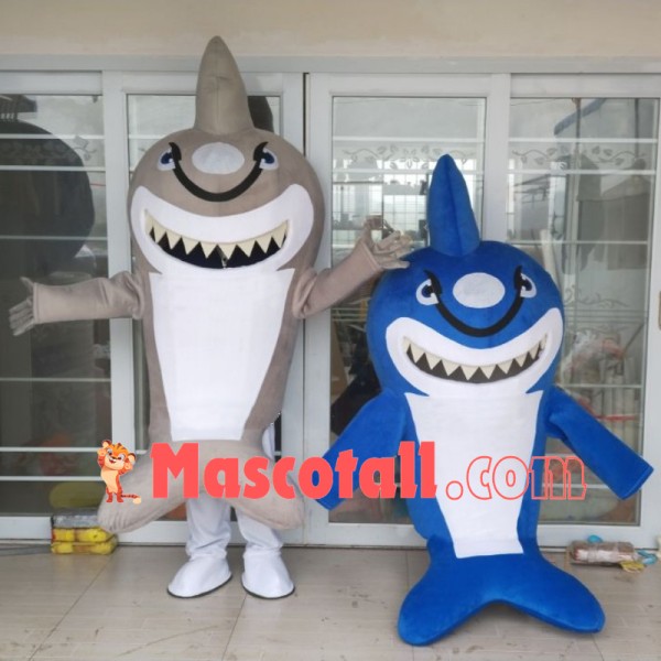 Adult Style Ferocious Shark Mascot Costume