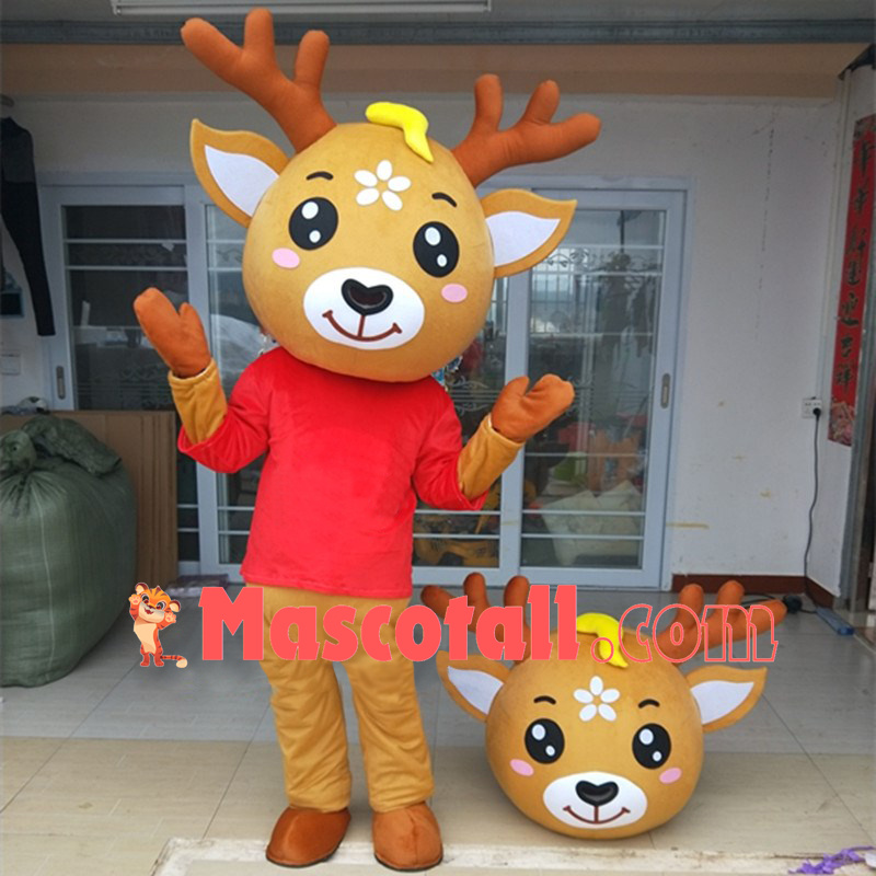 Vivid Beautiful Sika Deer Mascot Costume