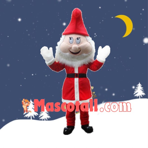 Gentle Santa Claus With Smile Mascot Costume