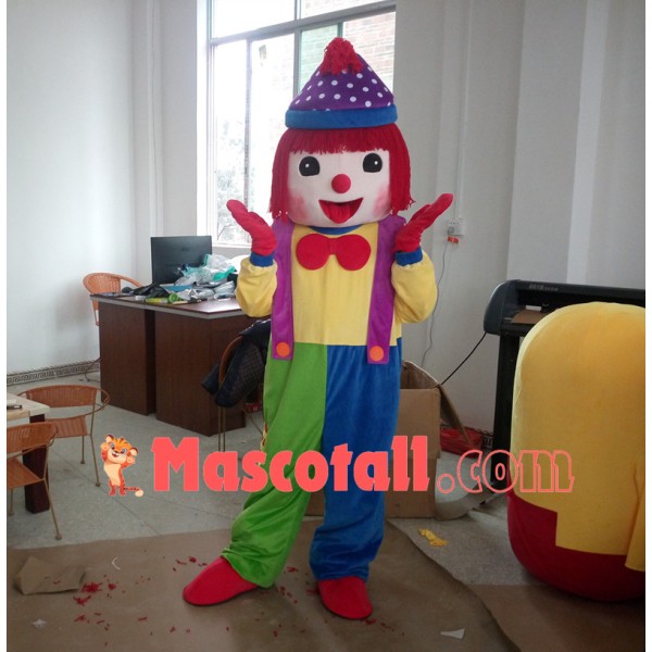 Red-haired Clown of Celebration Mascot Costume