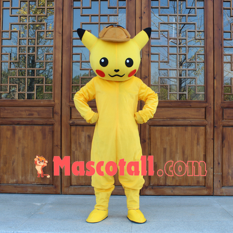 Adult Detective Pikachu Mascot Costume