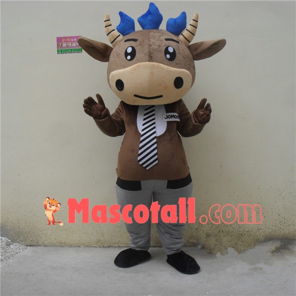 Manager Brown Cattle Mascot Costume