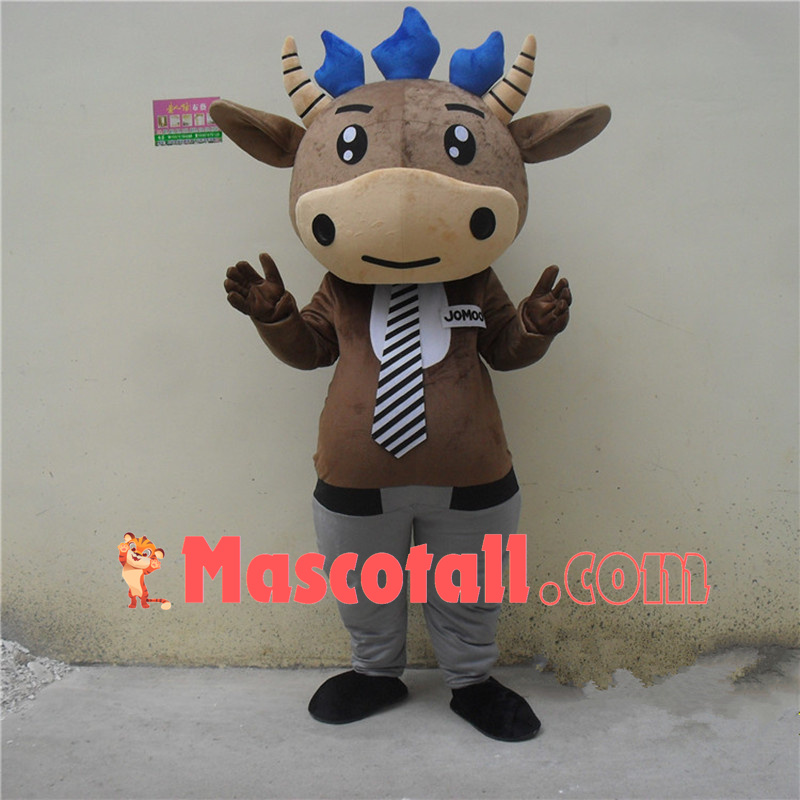 Manager Brown Cattle Mascot Costume