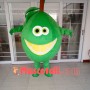 Fresh Green Lemon Cartoon Mascot Costume