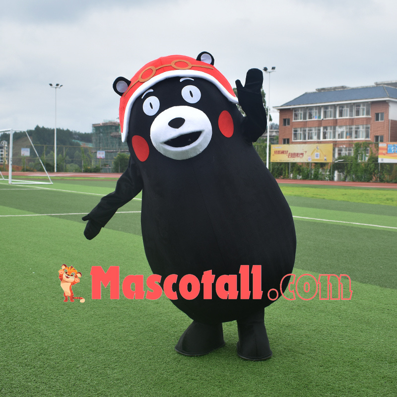 Kumamoto Wearing Warm Wind Cap Mascot Costume