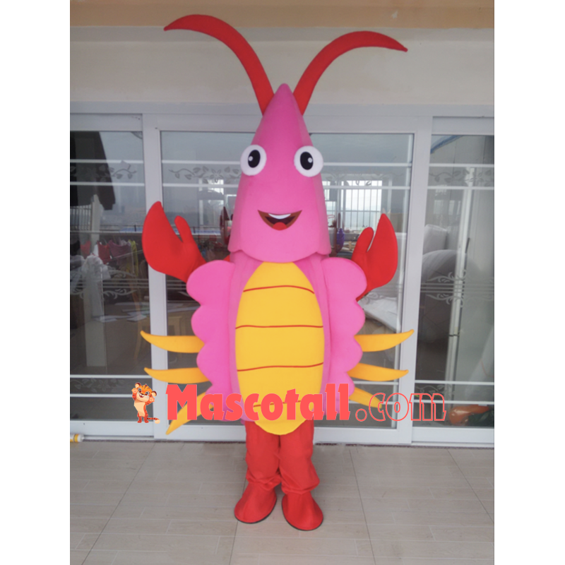 Bright Color Crayfish Mascot Adult Costume