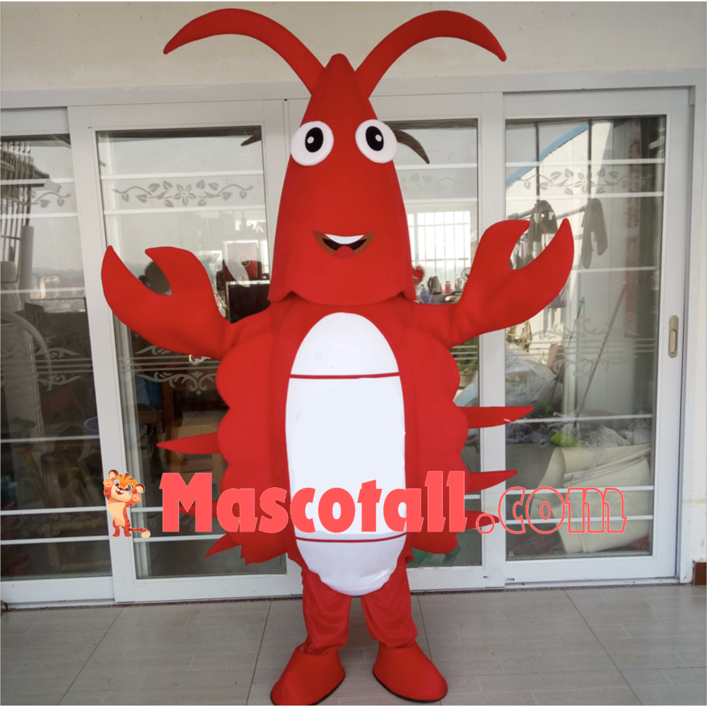 Bright Color Crayfish Mascot Adult Costume