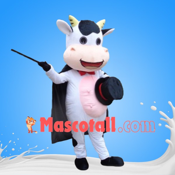 Performing Magician Cow Mascot Costume