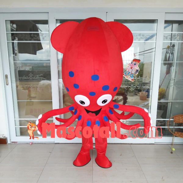 Deep-sea Octopus With Sucker Mascot Costume