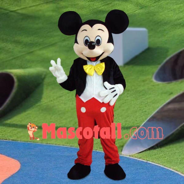 Mickey In The Suit Cartoon Mascot Costume
