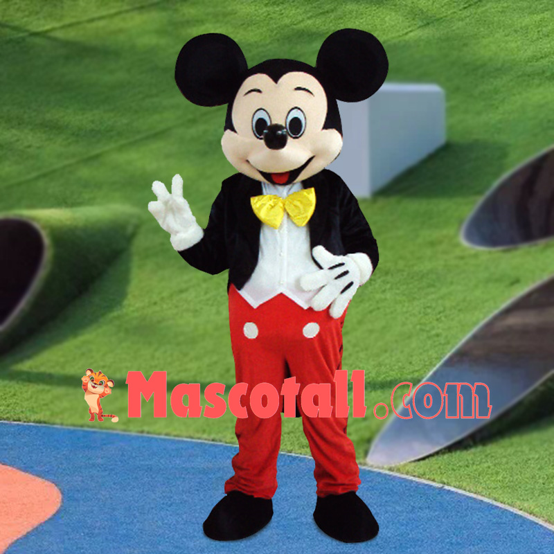 Mickey In The Suit Cartoon Mascot Costume