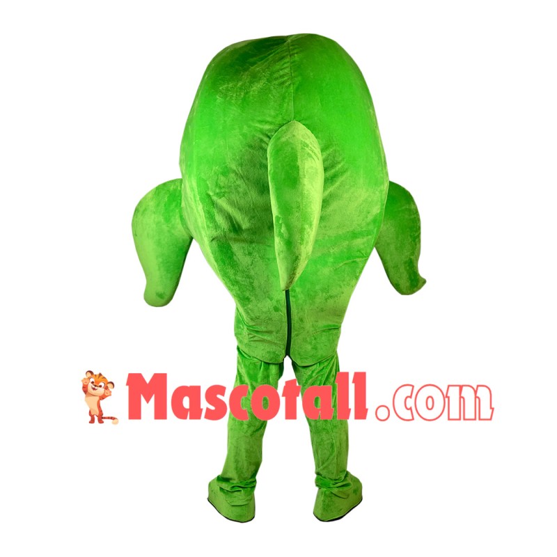 Agreeable Little Green Dolphin Mascot Costume