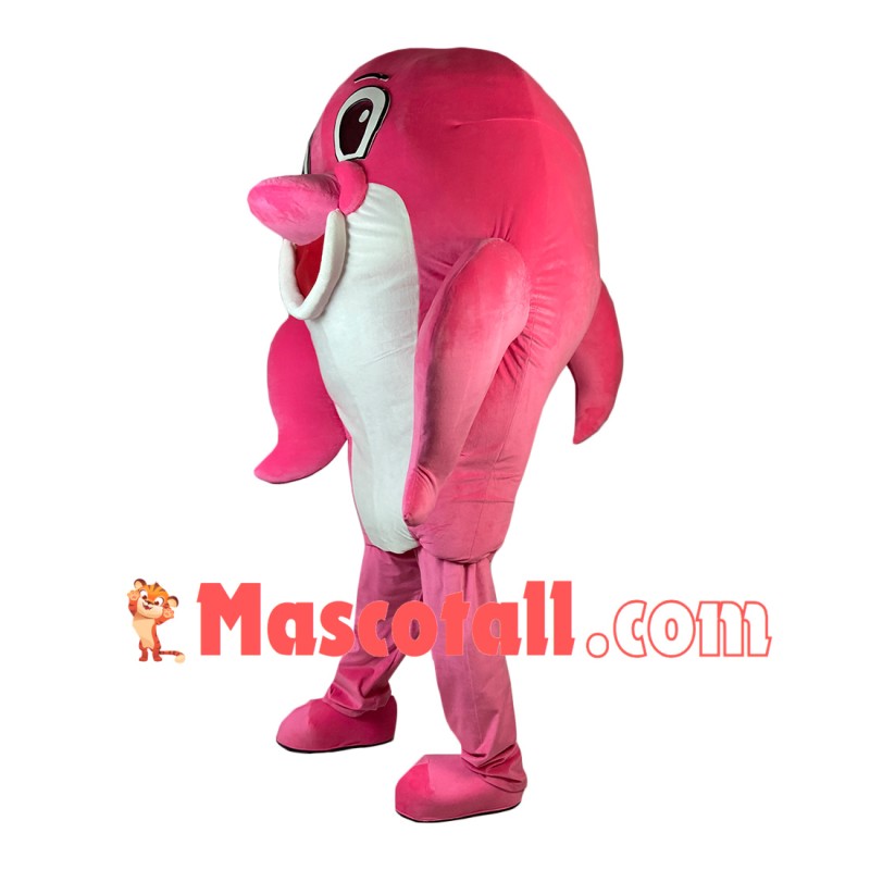 Soft Lightweight Pink Dolphin Mascot Costume