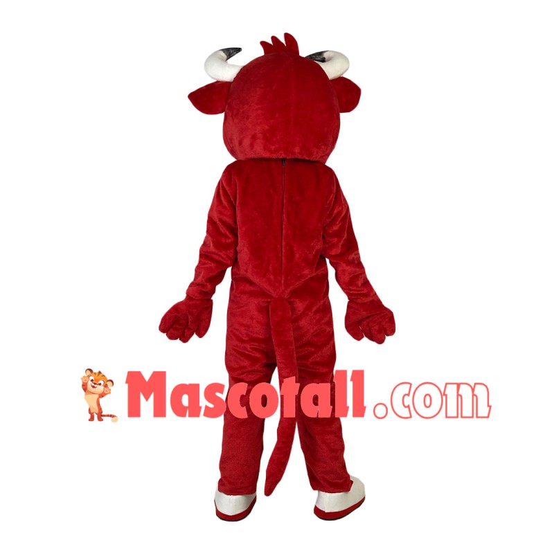 Adult Style Active Red Bull Mascot Costume