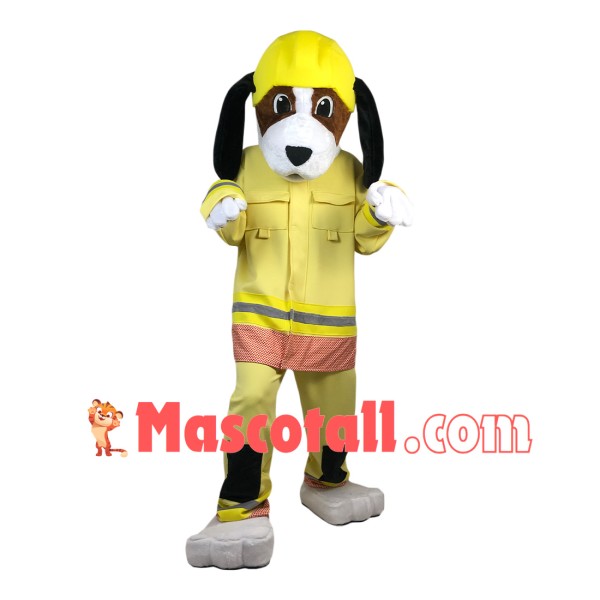 Sincere Fire Dog Mascot Costume For Adult