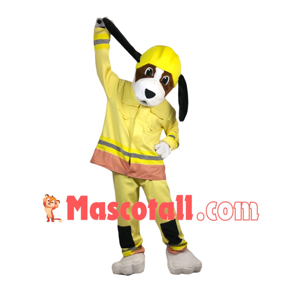 Sincere Fire Dog Mascot Costume For Adult