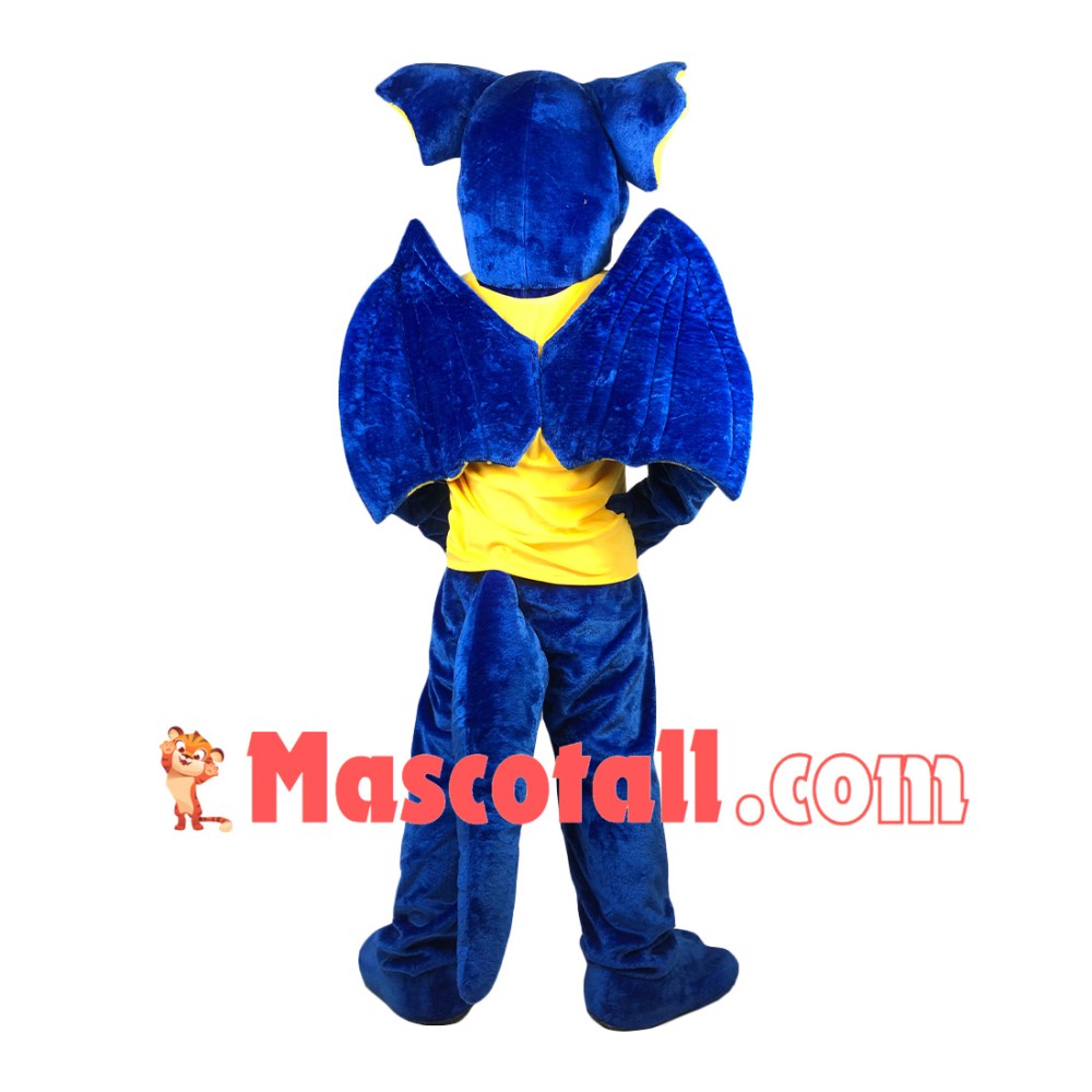 Customized Blue Dragon With Fierce Look Mascot Costume
