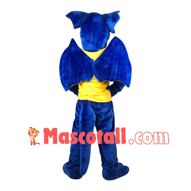 Customized Blue Dragon With Fierce Look Mascot Costume