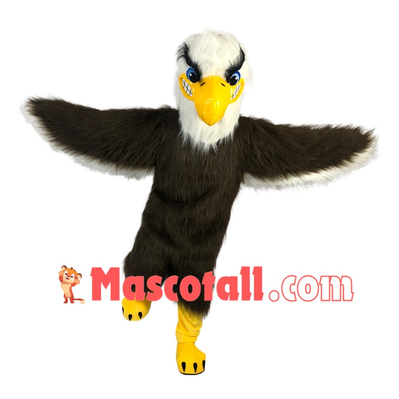 Soaring Long Fur Eagle Mascot Adult Costume
