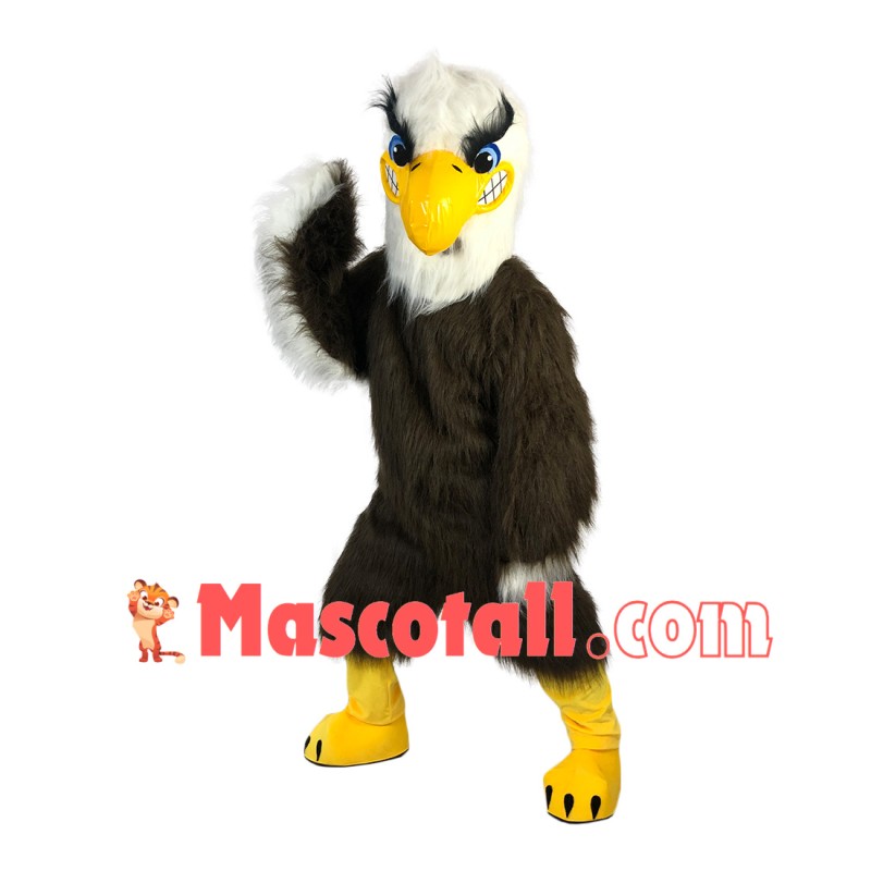 Soaring Long Fur Eagle Mascot Adult Costume
