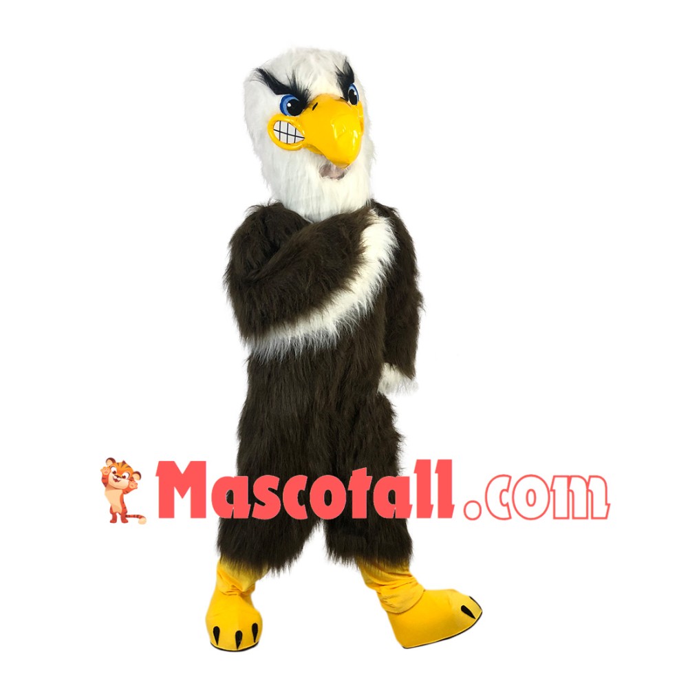 Soaring Long Fur Eagle Mascot Adult Costume