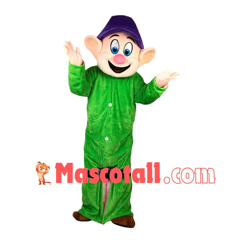 Fashion Cartoon Dwarf With Long Body Mascot Costume