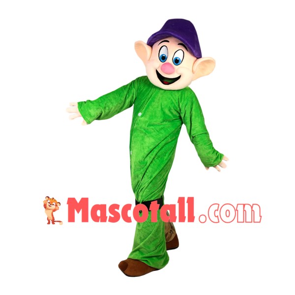 Fashion Cartoon Dwarf With Long Body Mascot Costume