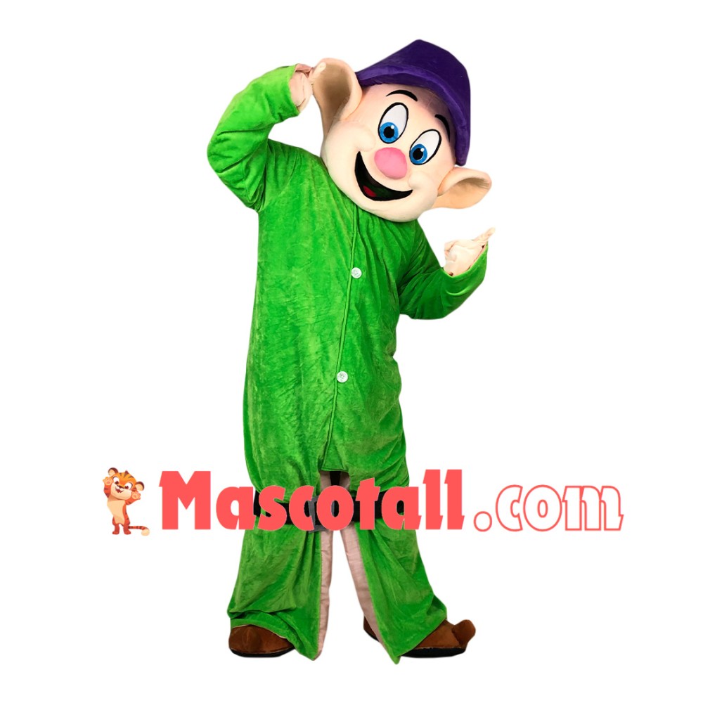 Fashion Cartoon Dwarf With Long Body Mascot Costume