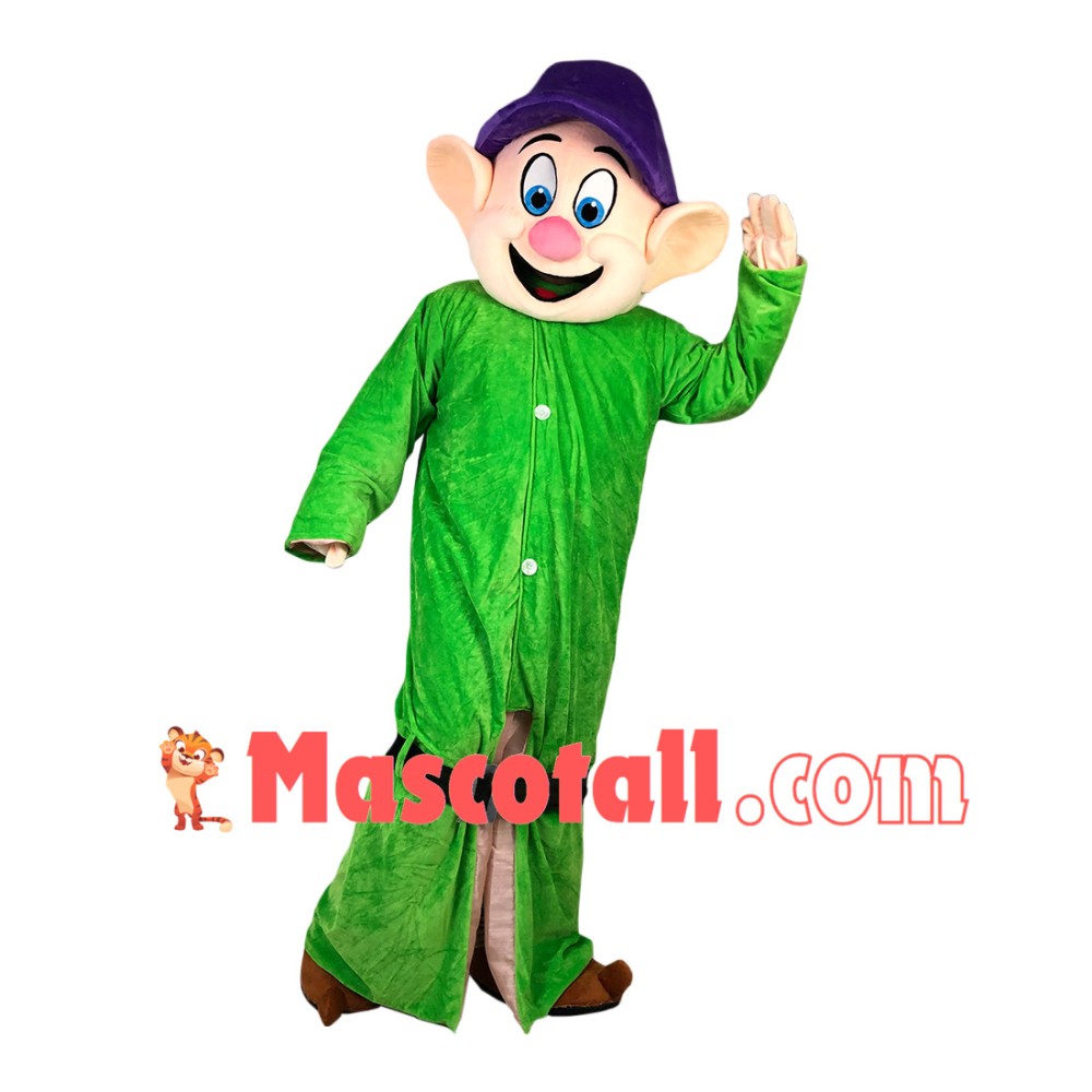 Fashion Cartoon Dwarf With Long Body Mascot Costume