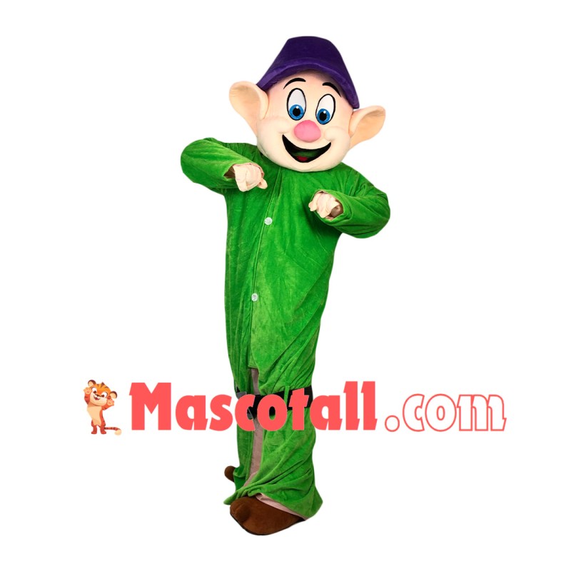 Fashion Cartoon Dwarf With Long Body Mascot Costume