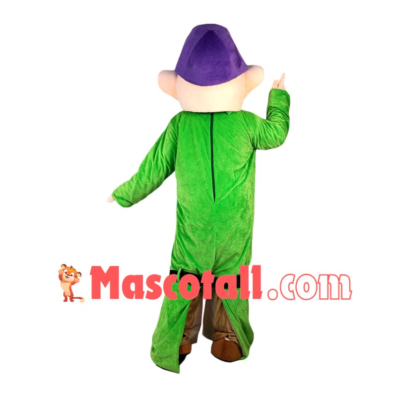 Fashion Cartoon Dwarf With Long Body Mascot Costume