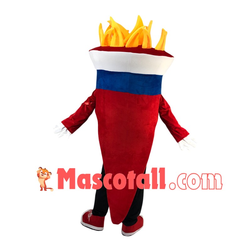 Lit Torch of The University Mascot Costume