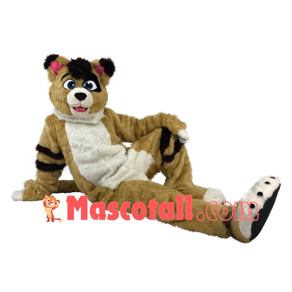 Professional Adult Fancy Tiger Sister Mascot Costume