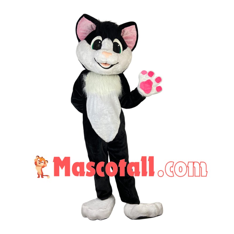 Well-behaved Pet Dog With Pink Paws Mascot Costume